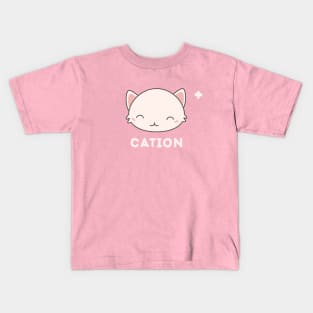 Kawaii Cute Cat Science Pun T-Shirt Kids T-Shirt